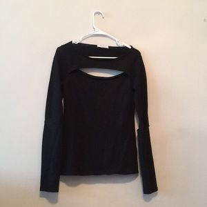 Sleek and sexy black sweater